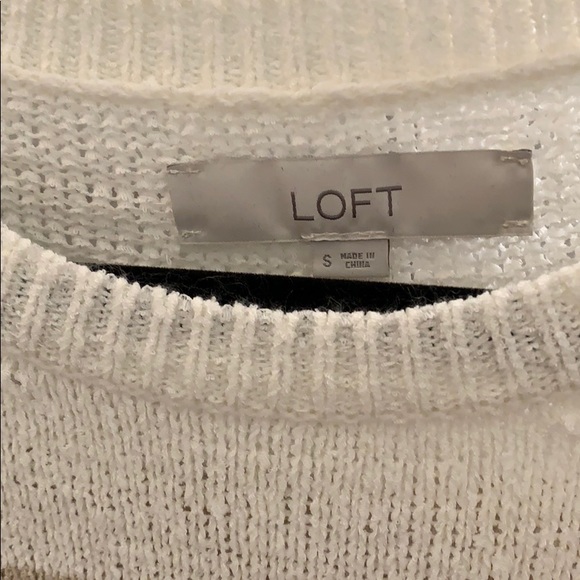 Knit striped pink and cream sweater - Picture 3 of 3